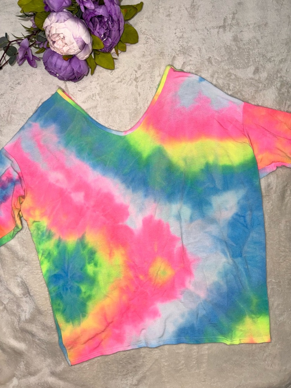 NEW Boutique Tie Dye Twisted Open Back Top